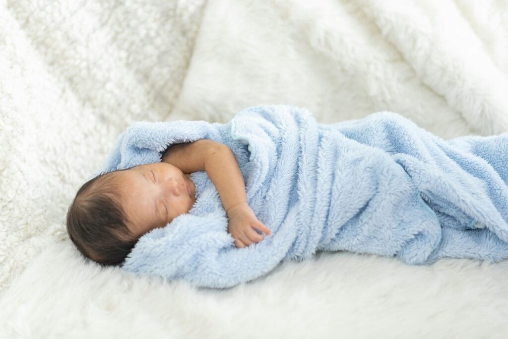 Little baby in a blanket.