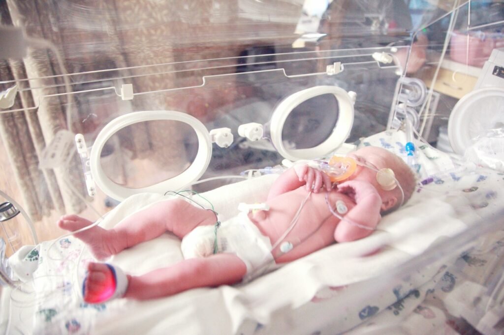 Baby in NICU.