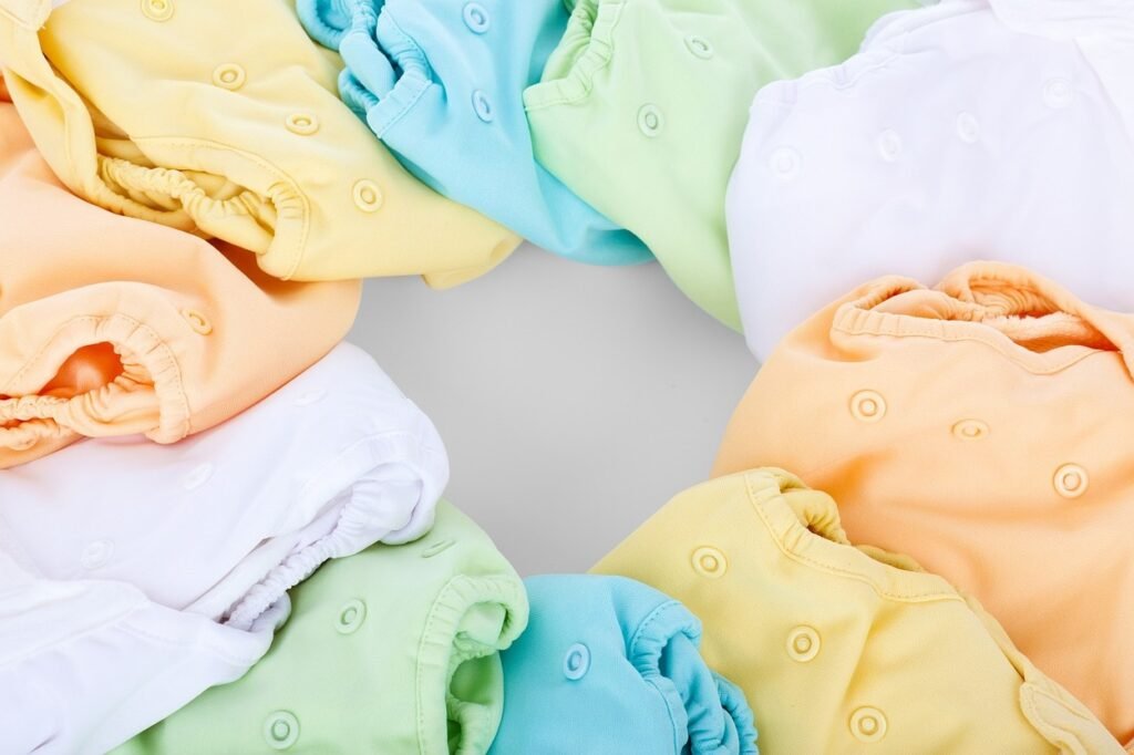 Baby washable diaper.